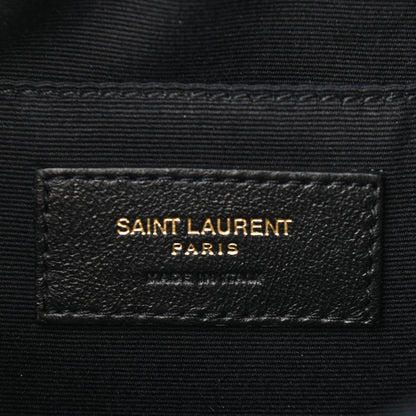 Saint Laurent Suede Calfskin Monogram Lou Camera Bag Black 6 of 10