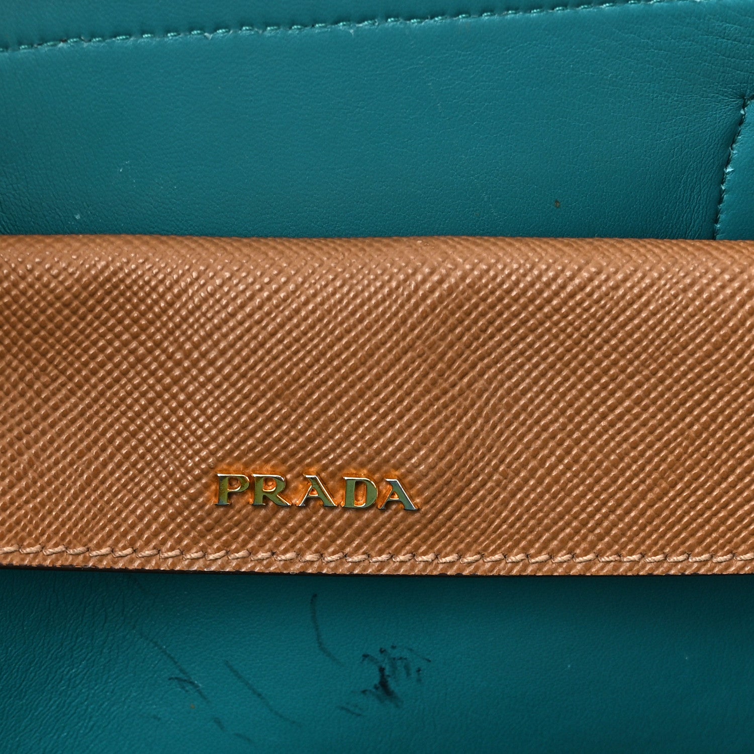 Prada Saffiano Cuir Small Double Bag Cannella Cocco 7 of 18