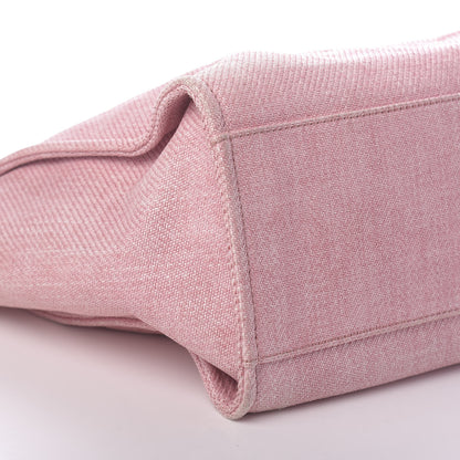 Chanel Canvas Medium Deauville Tote Pink 5 of 10