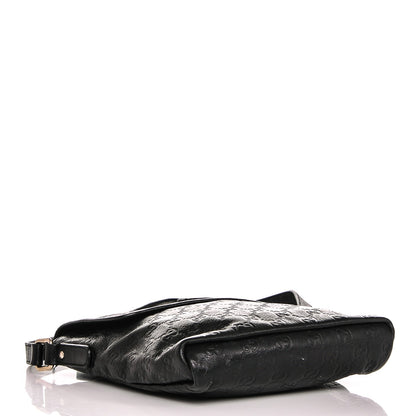 Gucci Guccissima Small Flap Messenger Bag Black 4 of 7
