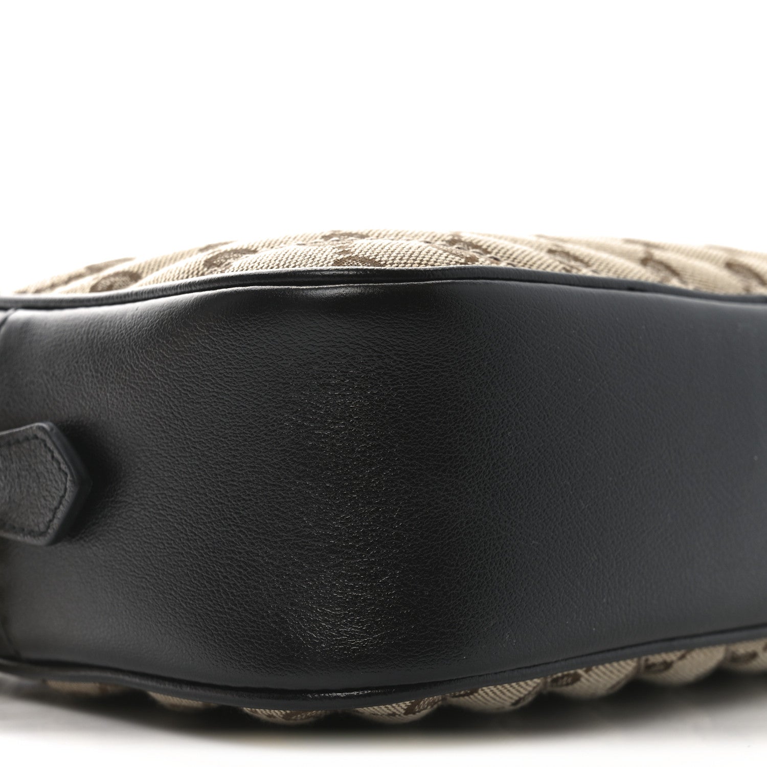 Gucci Monogram Matelasse Diagonal Small GG Marmont Chain Shoulder Bag Beige Black 9 of 10