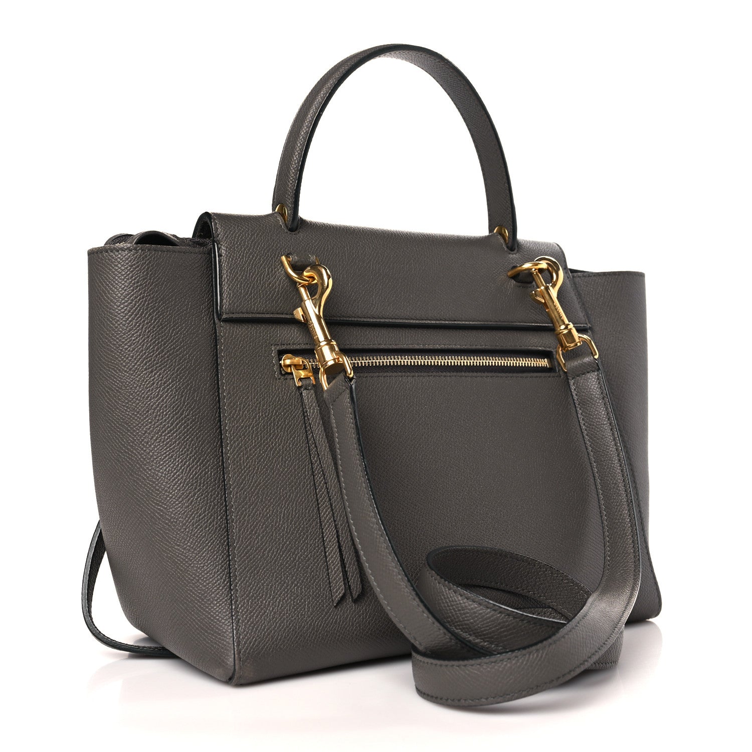 Celine Grained Calfskin Micro Belt Bag Grey 3 of 12