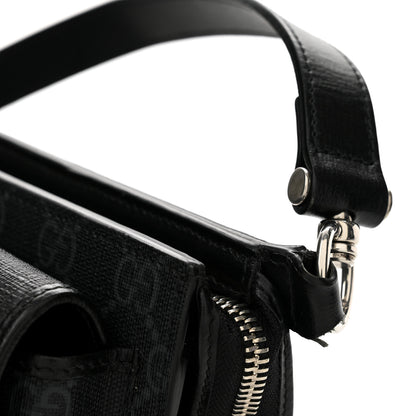Gucci GG Supreme Monogram Canvas Interlocking G Belt Bag Black 12 of 12