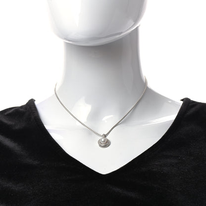 David Yurman Sterling Silver Diamond Pearl 8mm Crossover Pendant Necklace 2 of 6