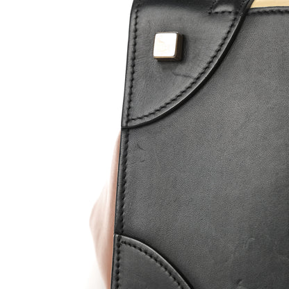 Celine Satin Calfskin Suede Mini Tri-Color Luggage Seashell 13 of 19