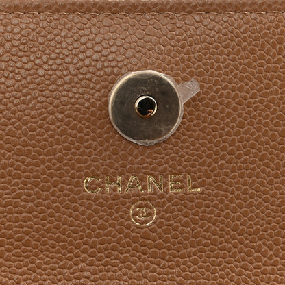 Chanel Caviar Quilted Business Affinity Clutch With Chain Flap Dark Beige 6 of 12