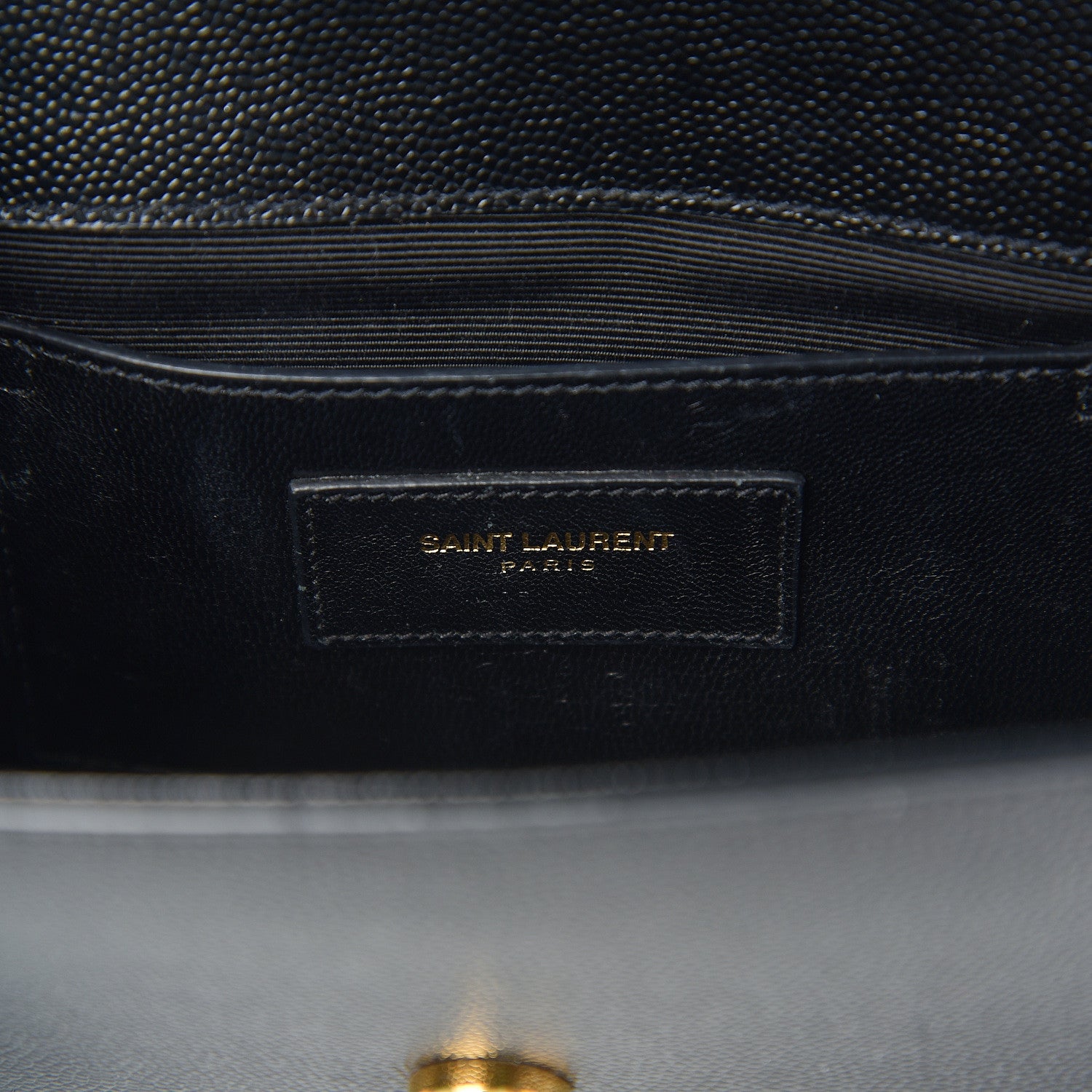 Saint Laurent Grain De Poudre Small Monogram Kate Satchel Black 5 of 8