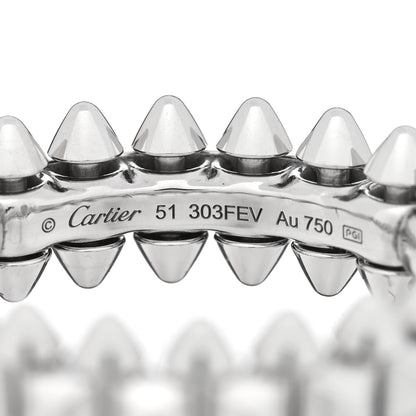 Cartier 18K White Gold SM Clash De Cartier Ring 51 5.75 4 of 4