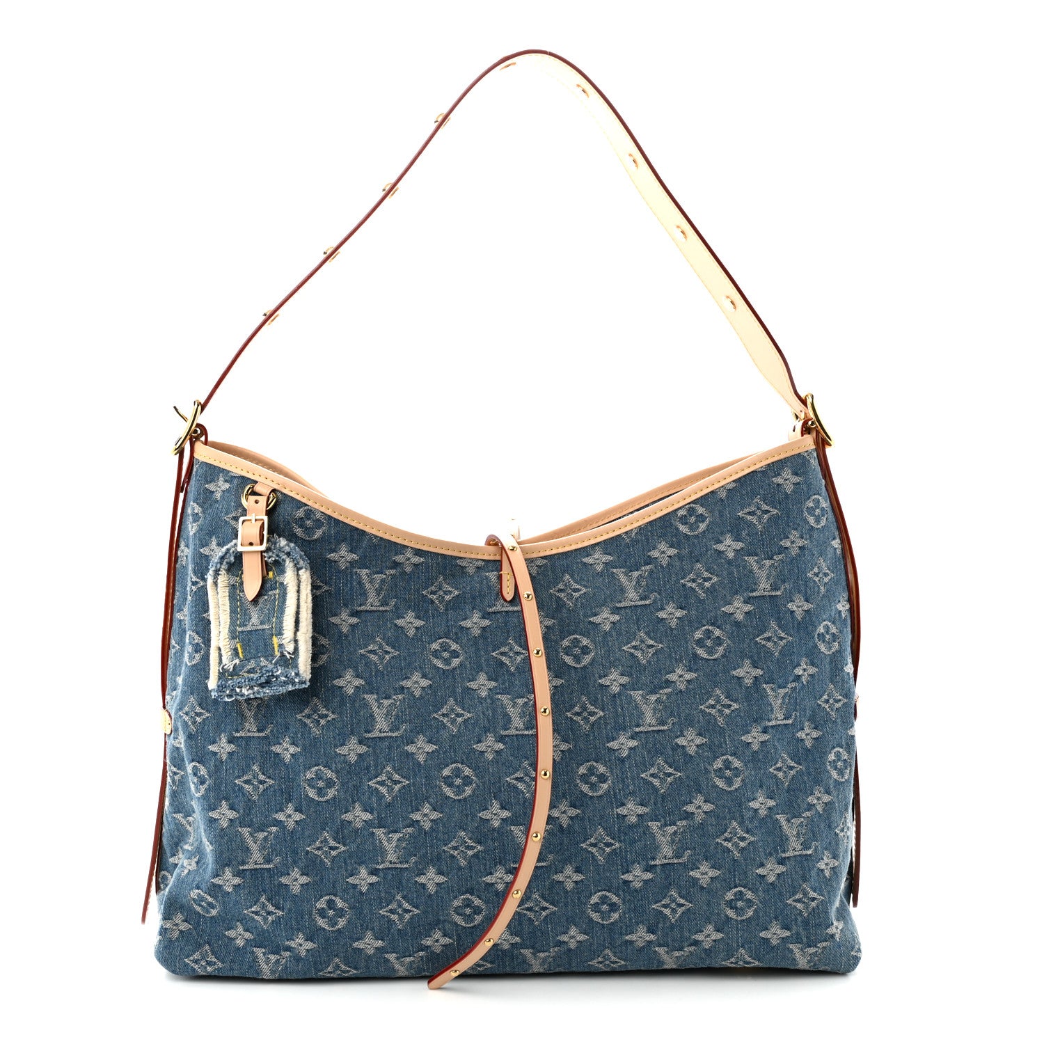 Louis Vuitton Monogram Denim CarryAll MM Blue 1 of 10