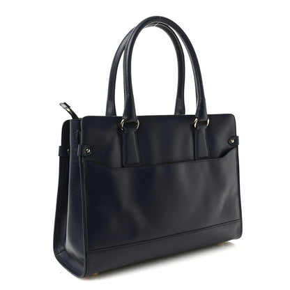 Salvatore Ferragamo Calfskin Briana Tote Navy 3 of 10