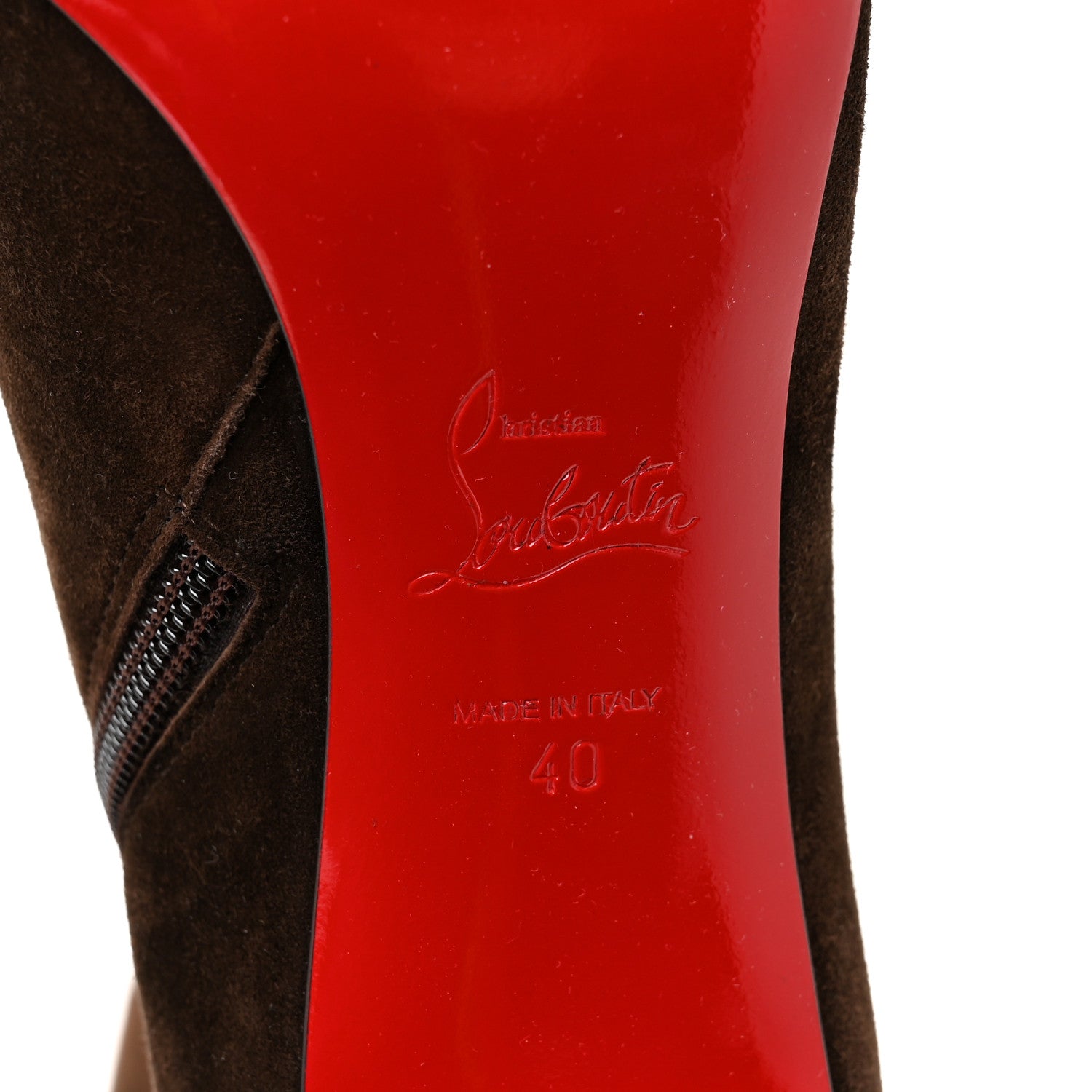 Christian Louboutin Veau Velours Kate Botta 85 Knee-High Boots 40 Cosme 7 of 7