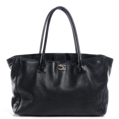 Chanel Calfskin Cerf Executive Shopper Tote Black 1 of 7