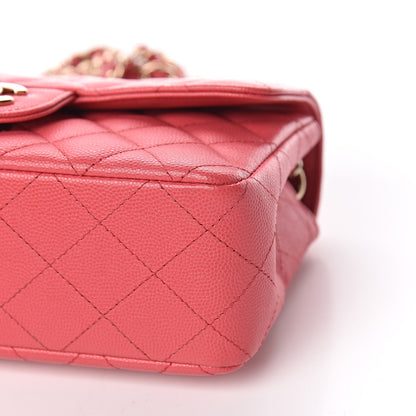 Chanel Caviar Quilted Mini Rectangular Flap Dark Pink 10 of 11
