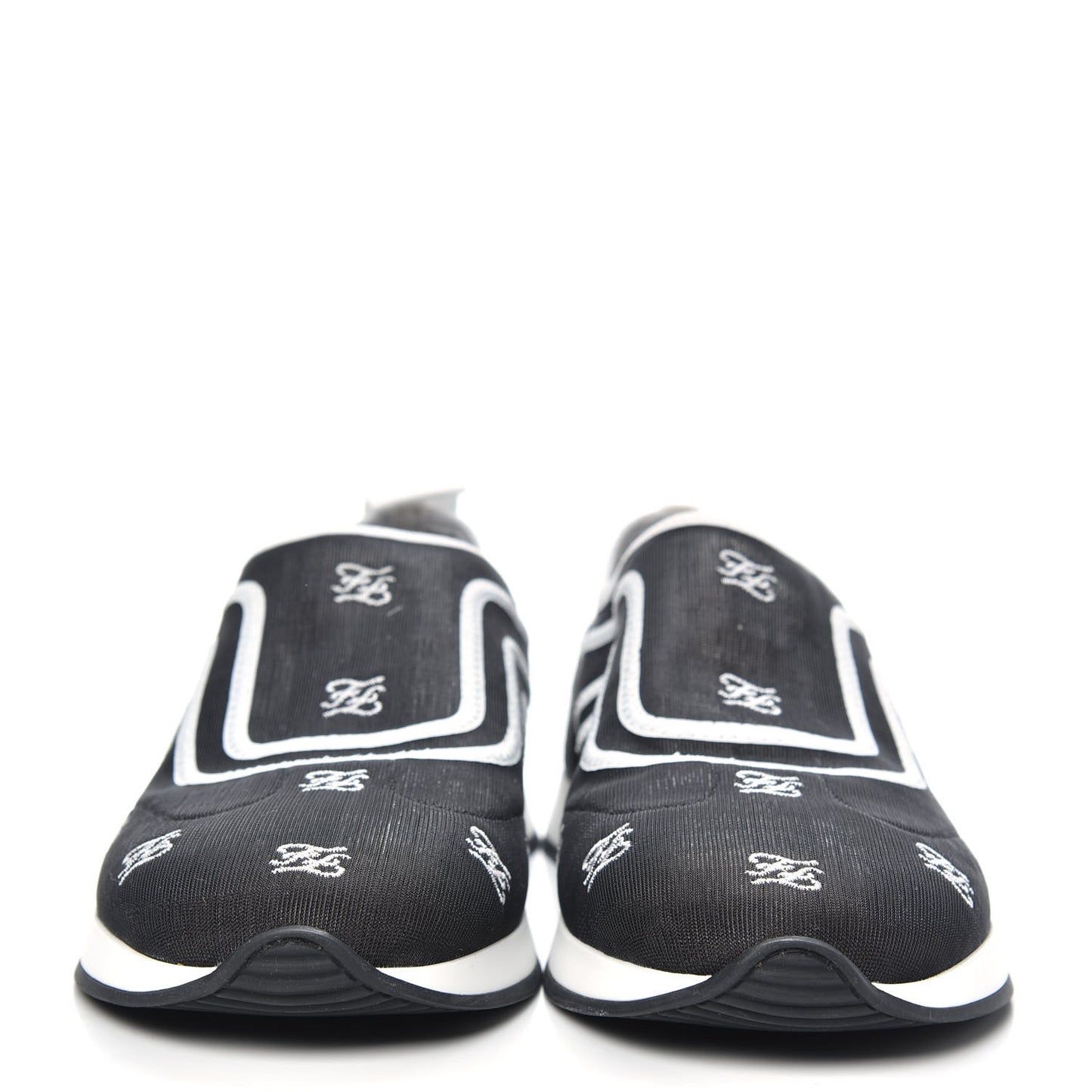 Mesh FF Karligraphy Slip On Sneakers 39 Black