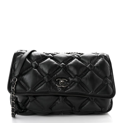 Chanel Calfskin Quilted Large Chesterfield Flap Black 4 of 12
