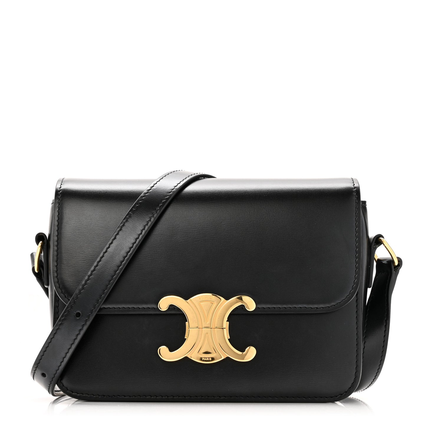 Shiny Calfskin Teen Triomphe Black