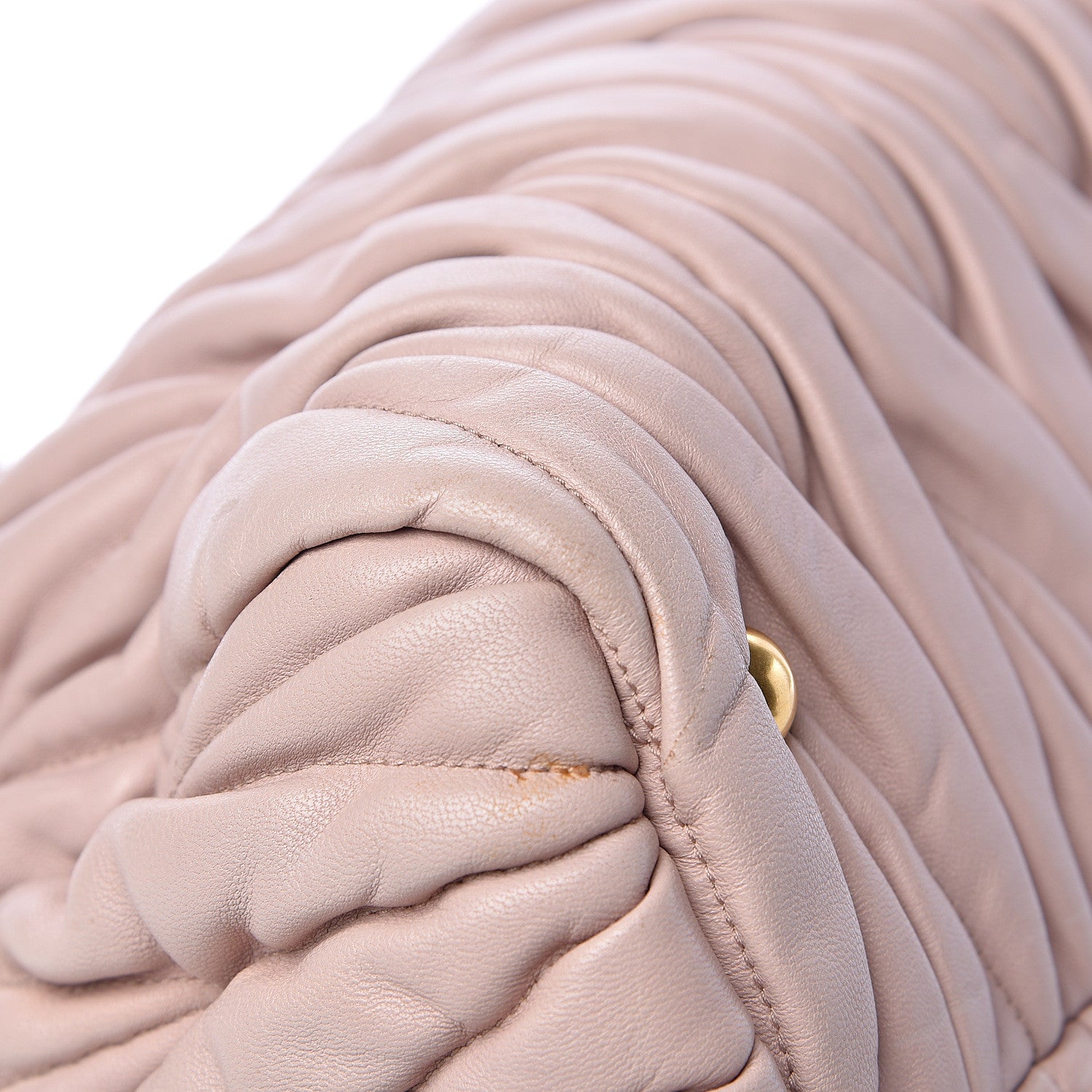 Miu Miu Nappa Matelasse Bauletto Top Handle Bowler Pink 8 of 13