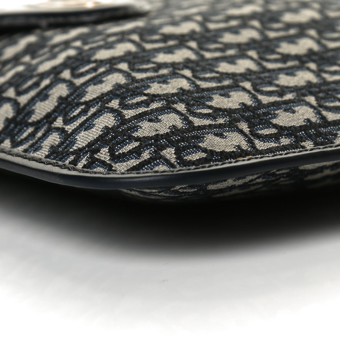 Oblique Fold Over Clutch Blue