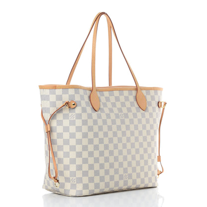 Louis Vuitton Damier Azur Neo Neverfull MM Rose Ballerine 4 of 13