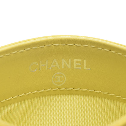 Chanel Caviar CC Timeless Card Holder Yellow 6 of 16
