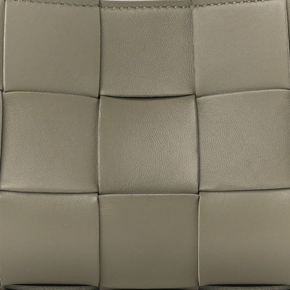 Bottega Veneta Calfskin Maxi Intrecciato Cassette Pouch On Strap Travertine 9 of 11