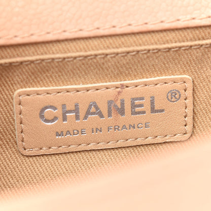 Chanel Caviar Stitched Medium Boy Flap Dark Beige 5 of 11
