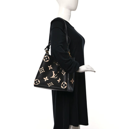 Louis Vuitton Empreinte Monogram Giant Neonoe MM Black Beige 2 of 9