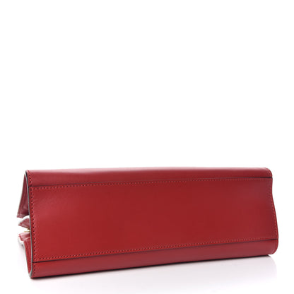 Gucci Nappa Bamboo Web Small Nymphaea Top Handle Bag Hibiscus Red 4 of 12