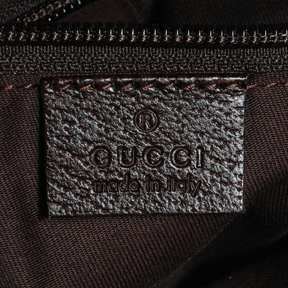 Gucci Monogram Web Small Flat Messenger Bag Dark Brown 6 of 7