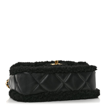 Chanel Shearling Lambskin Quilted Mini Furry Coco Flap Black 4 of 10
