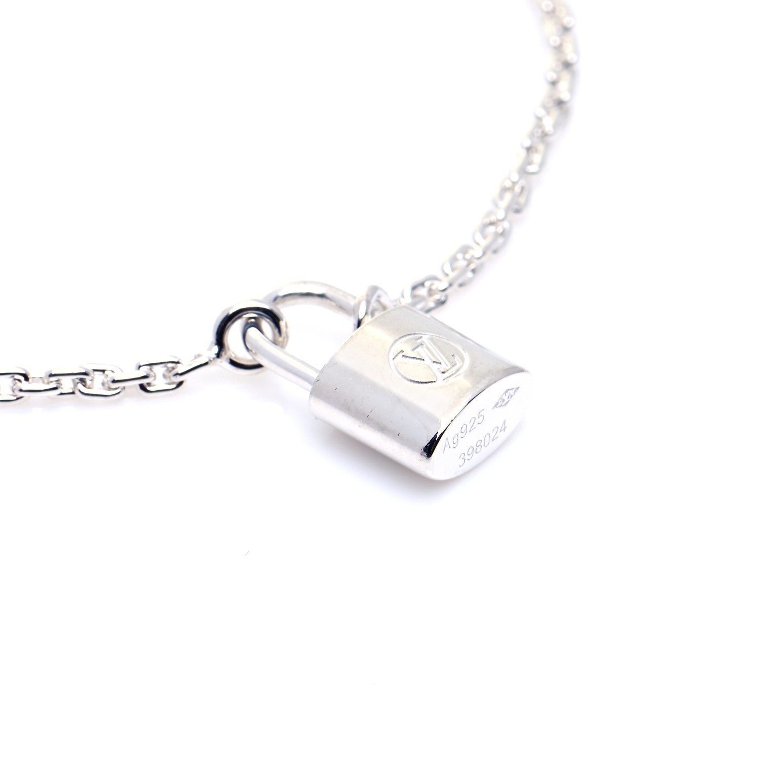 Louis Vuitton Sterling Silver Lockit Bracelet 5 of 8