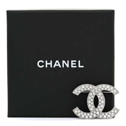 Chanel Crystal Palais Garnier CC Brooch Silver 5 of 5