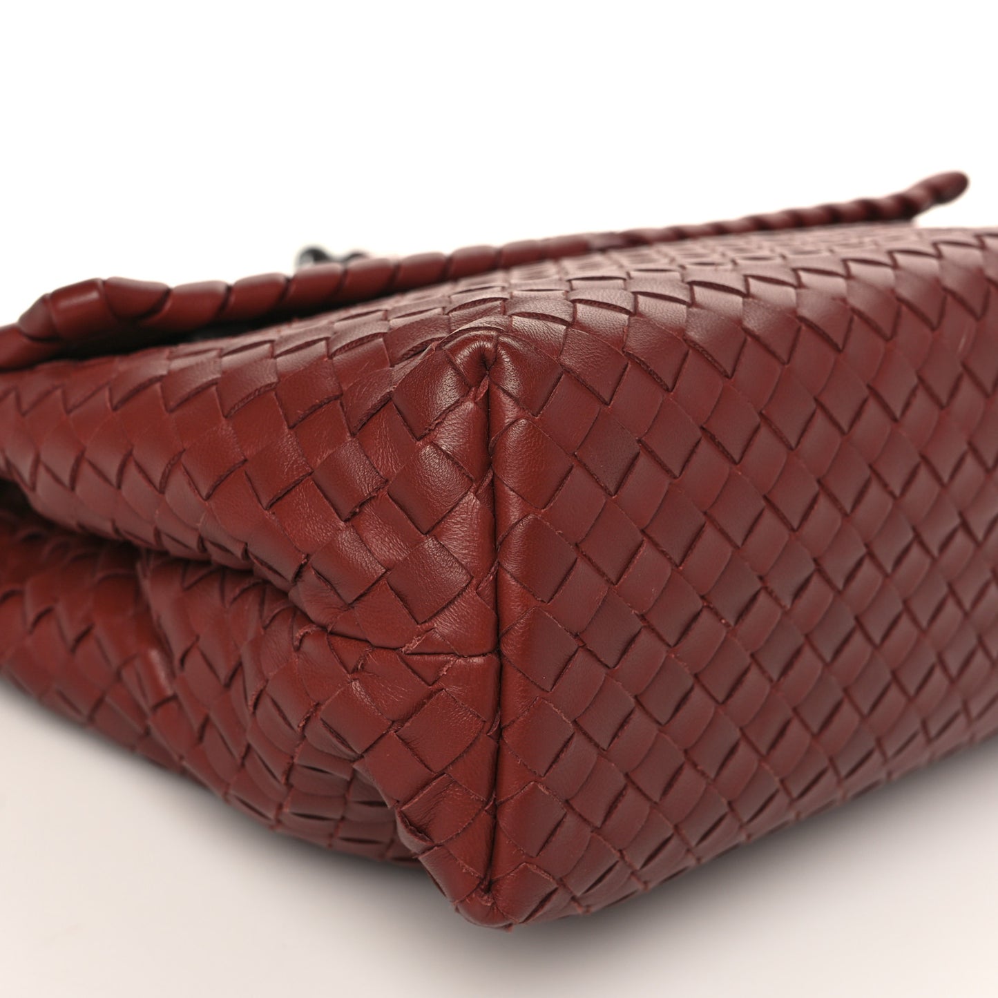 Nappa Intrecciato Large Olimpia Bag Rust