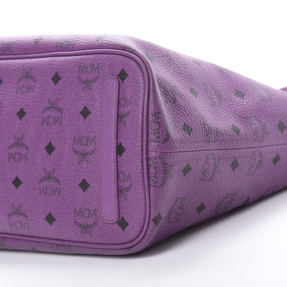 MCM Visetos Medium Project Reversible Shopper Tote Purple 13 of 17
