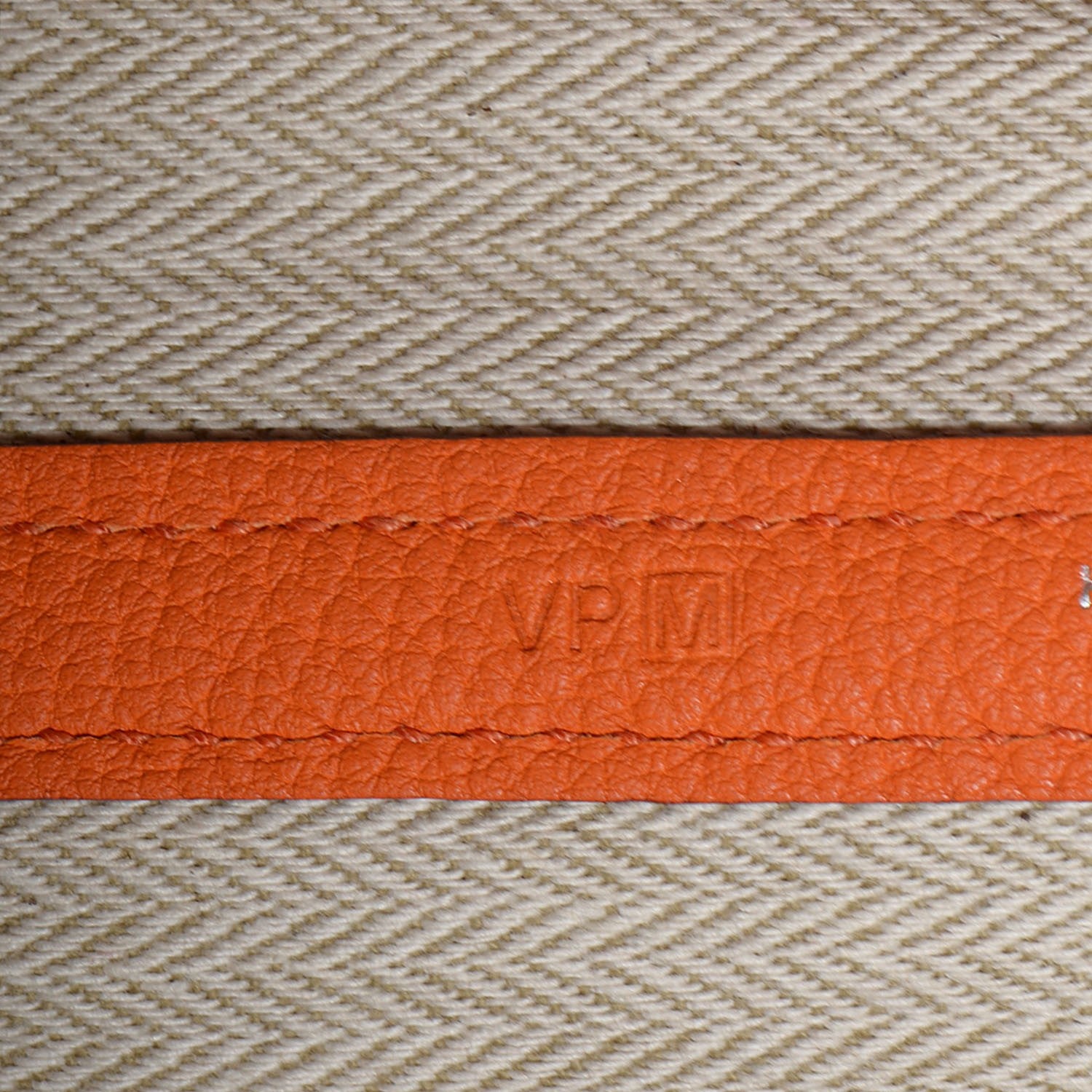 Hermes Veau Negonda Garden Party Tote MM 36 Orange 9 of 14