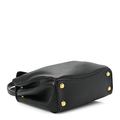 Balenciaga Natural Smooth Calfskin Small Rodeo Top Handle Handbag Black 4 of 10