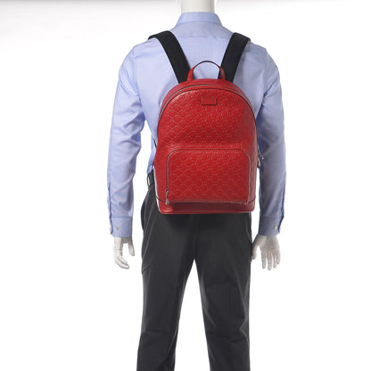 Gucci Guccissima Signature Day Backpack Hibiscus Red 2 of 9
