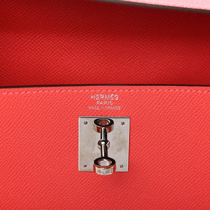 Hermes Epsom Kelly Sellier 32 Rose Jaipur 5 of 10
