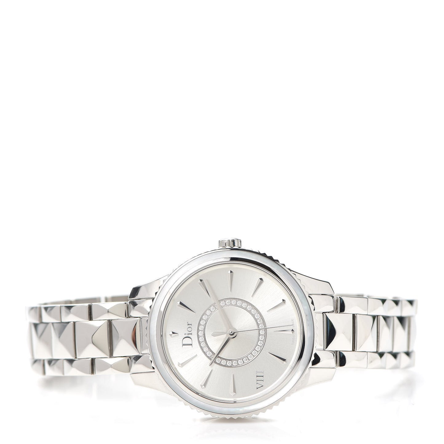 Stainless Steel Diamond 32mm Dior VIII Montaigne Quartz Watch