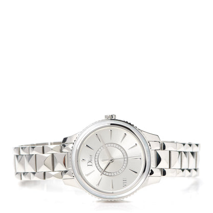 Christian Dior Stainless Steel Diamond 32mm Dior VIII Montaigne Quartz Watch 2 of 6