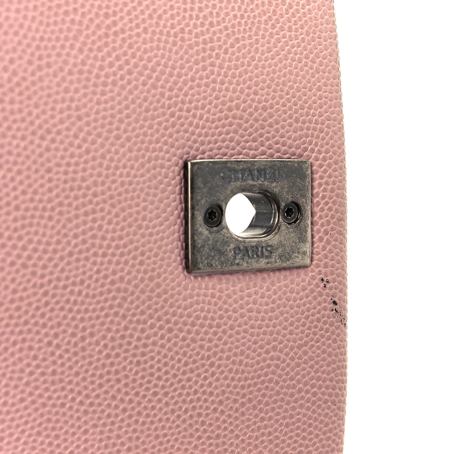 Caviar Quilted Mini Coco Handle Flap Light Pink