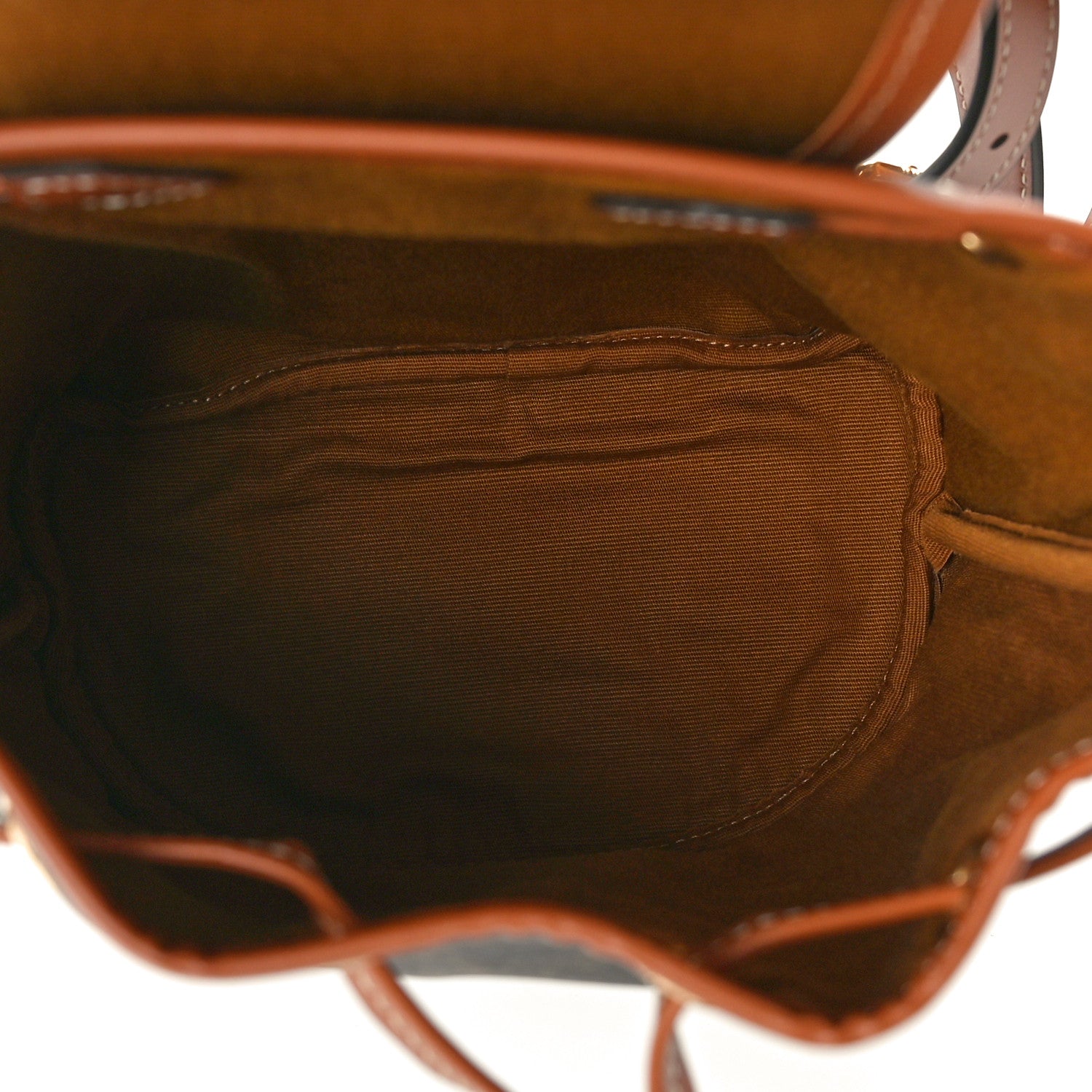 Celine Triomphe Canvas Calfskin Mini Folco Backpack Tan 5 of 11