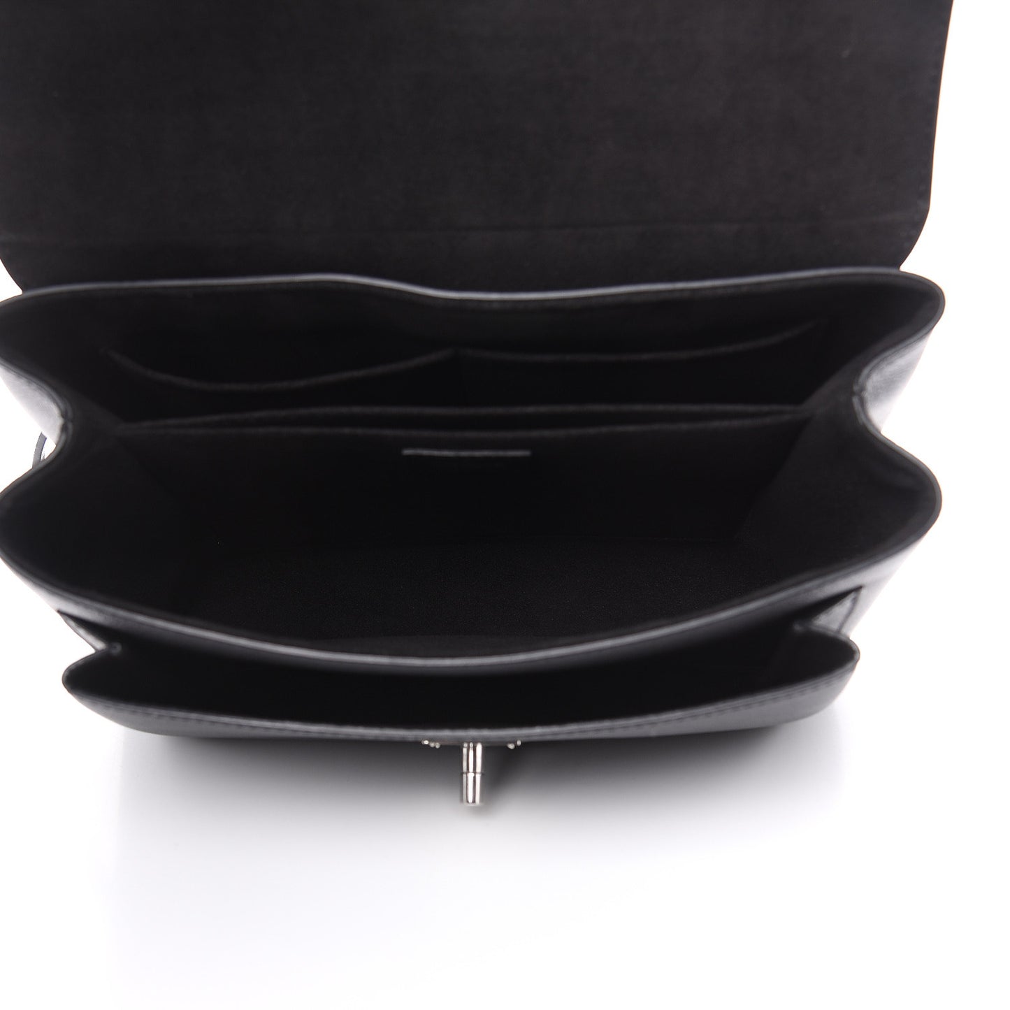 Soft Calfskin My Lockme Top Handle Black