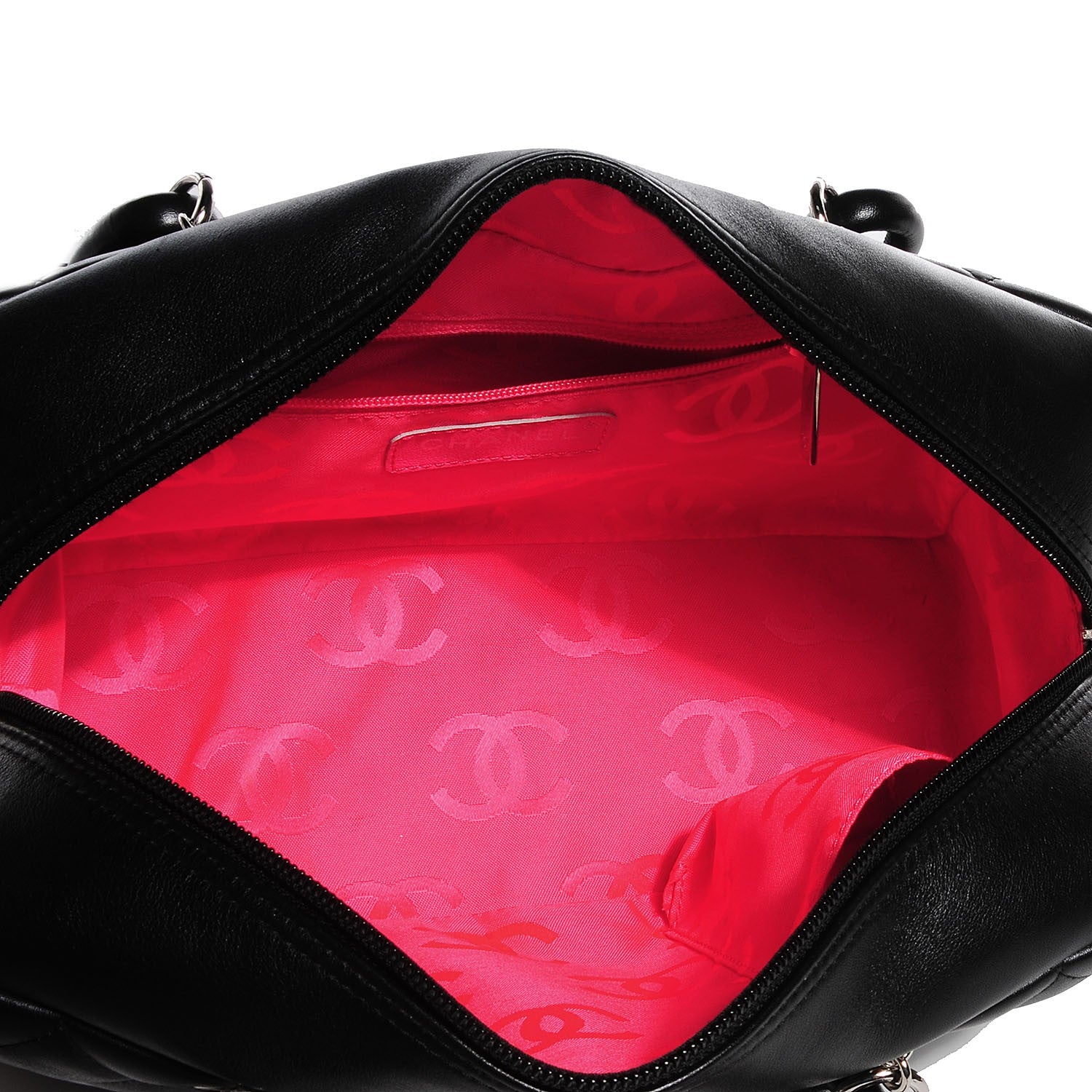 Chanel Calfskin Quilted Large Cambon Bowler Black 7 of 7