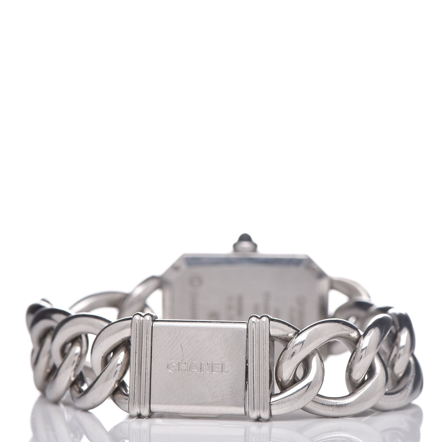 Chanel Stainless Steel 20mm Chain Premiere Quartz Watch Black L 4 of 6