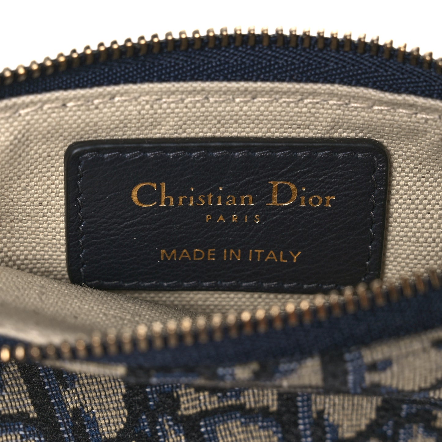 Oblique Dior Pouch Navy