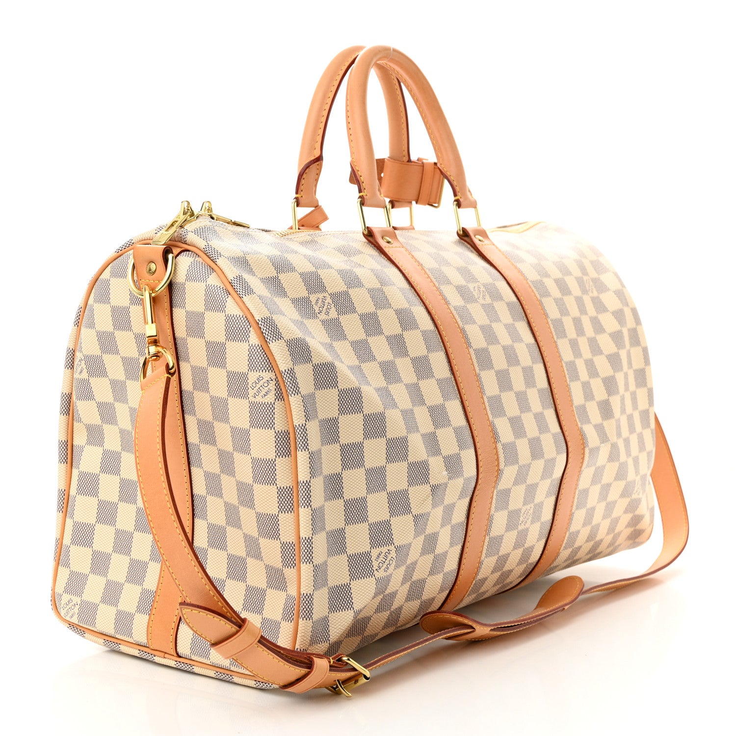 Louis Vuitton LOUIS VUITTON Damier Azur Keepall Bandouliere 45 2 of 12