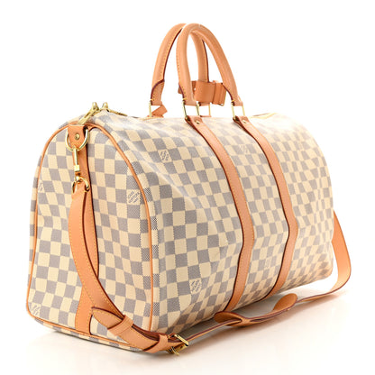 Louis Vuitton LOUIS VUITTON Damier Azur Keepall Bandouliere 45 2 of 12