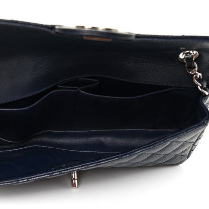 Chanel Caviar Quilted East West Flap Navy 8 of 11