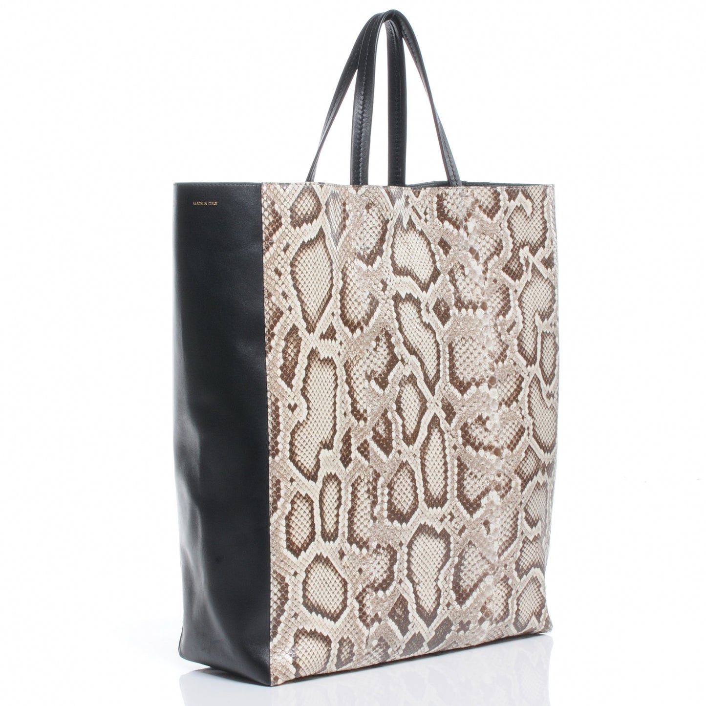 Python Cabas Vertical Tote Brown